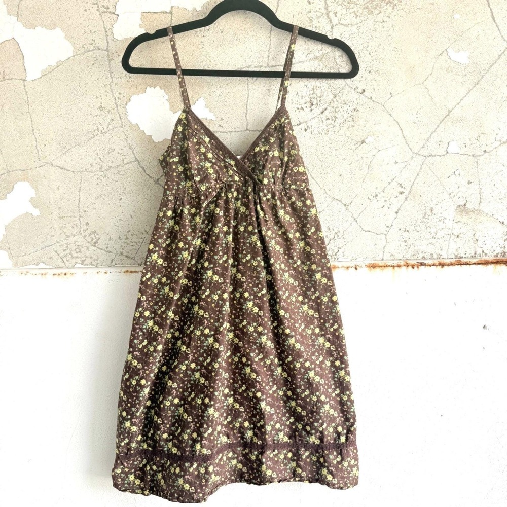 Y2K Babydoll Dress Ditsy‎ Floral Mini LEI Cottagecore Fairycore Sundress Vintage